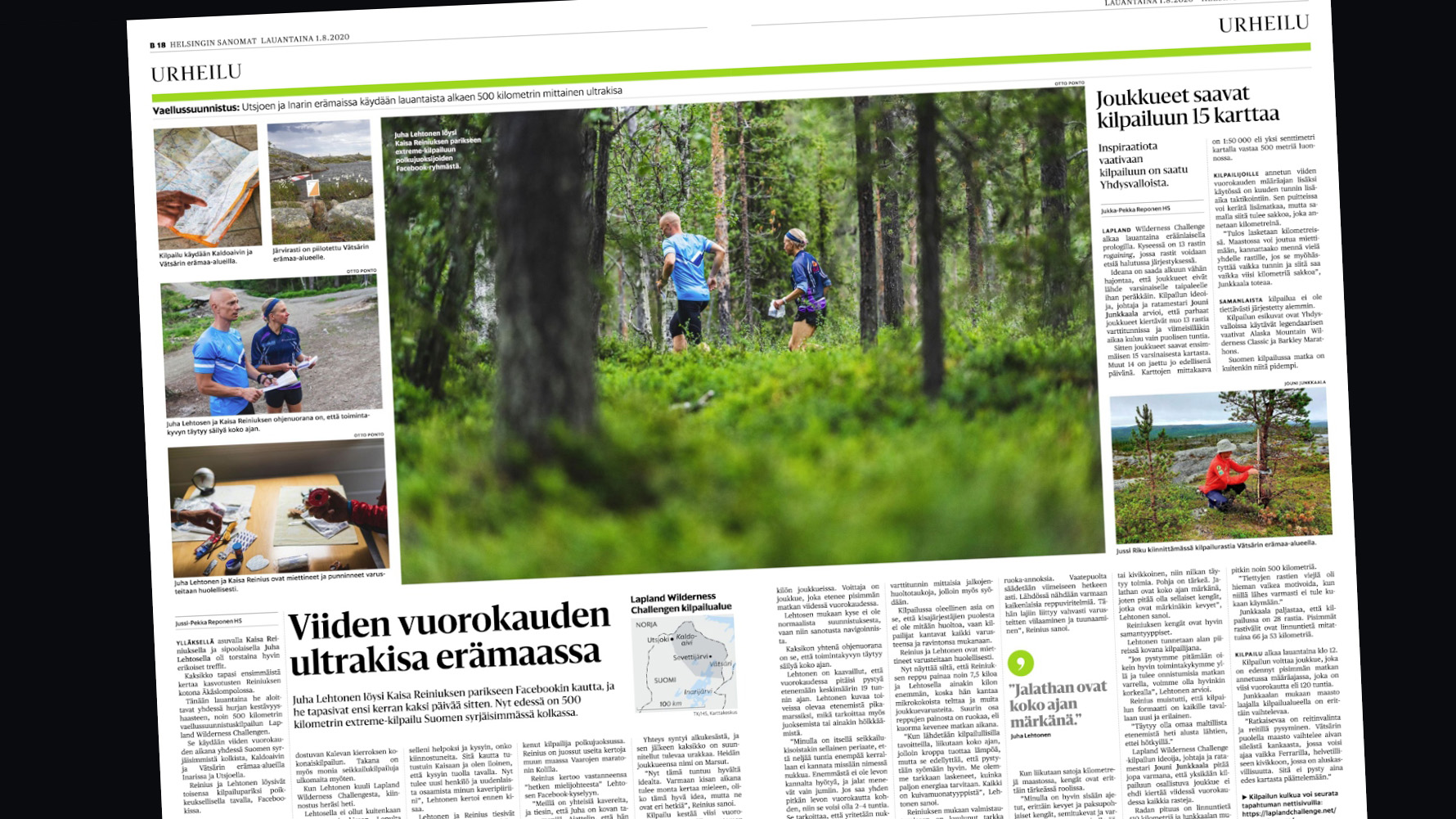 HS-1.8.2020-Viiden vuorokauden ultrakisa erämaassa