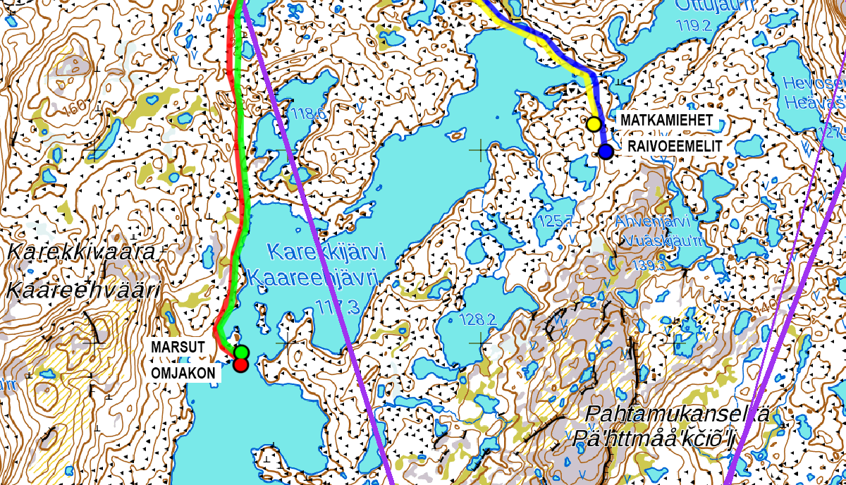 LWC 2020 GPS kartta Karekkijärvi